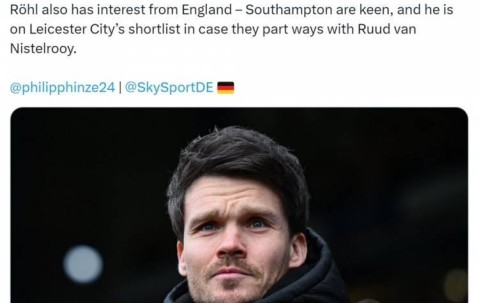 记者：莱比锡与丹尼-罗尔商谈执教事宜，南安普顿、蓝狐也关注他